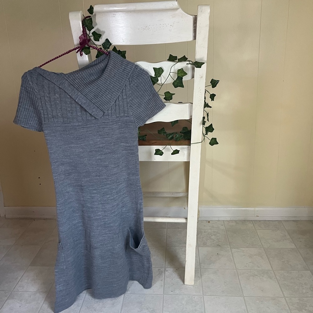 Gray Sweater Dress